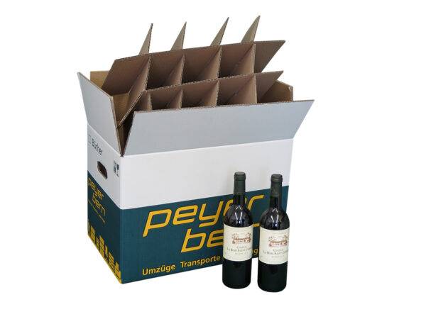 Wine box with insert